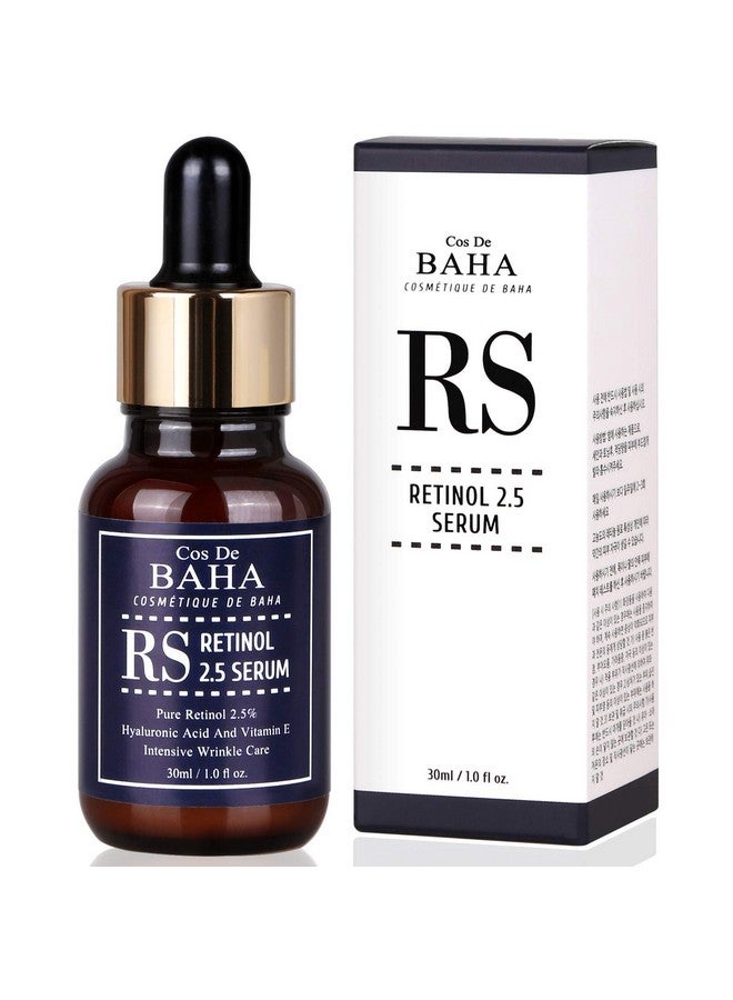 Retinol 2.5% Solution Facial Serum With Vitamin E - Facial Crepe Erase, Age Spot Remover, High Strength Solution For Face Without A Prescription, 1 Fl Oz (30Ml)