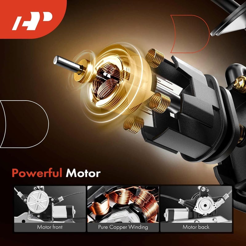 A-Premium Power Window Regulator with Motor for Chevrolet HHR 2006-2011 Front Right Passenger Side - Image 4