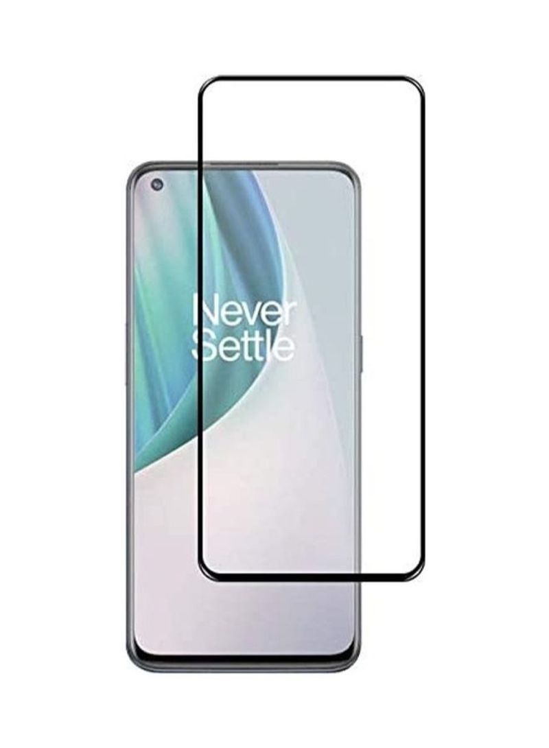 BORTONY Tempered Glass Screen Protector For OnePlus Nord N10 5G Black/Clear - Image 1