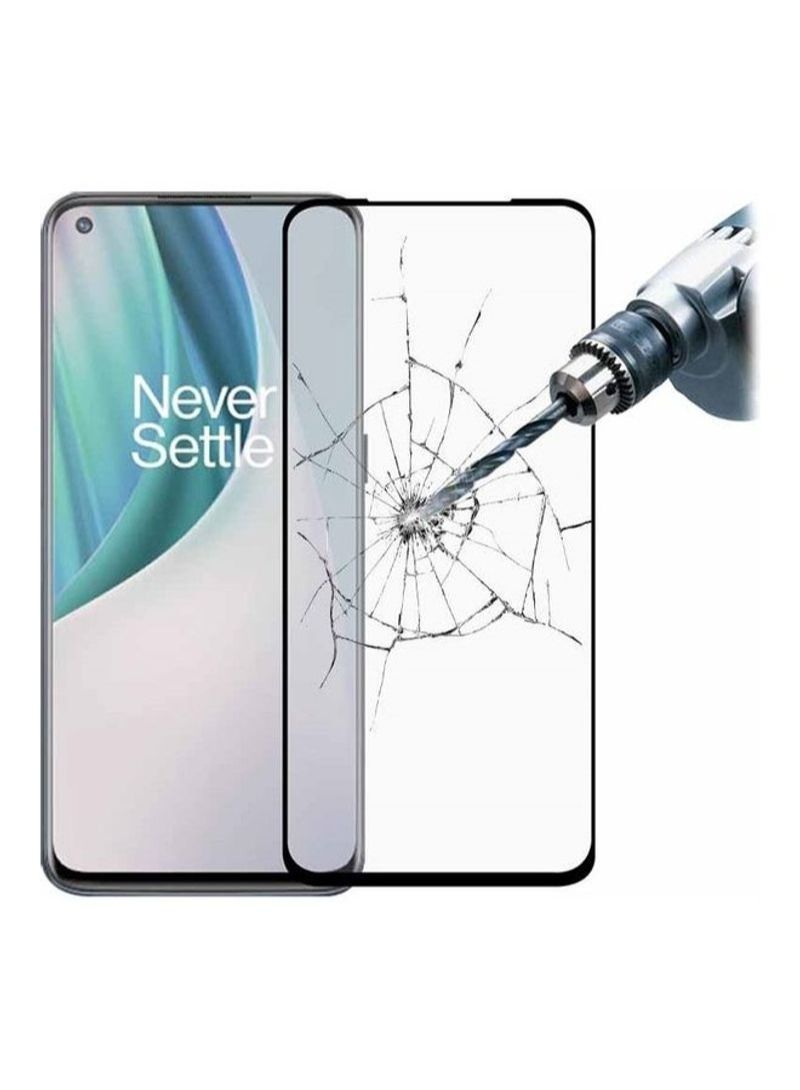 BORTONY Tempered Glass Screen Protector For OnePlus Nord N10 5G Black/Clear - Image 2