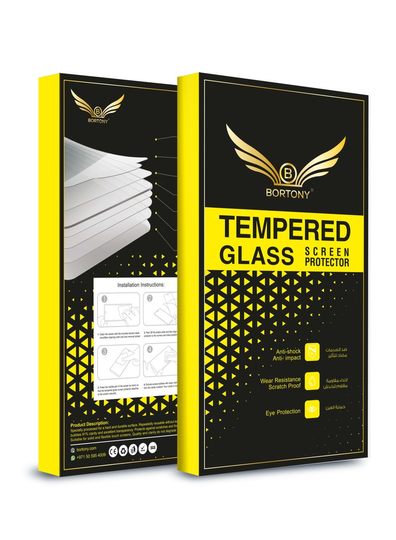 BORTONY Tempered Glass Screen Protector For OnePlus Nord N10 5G Black/Clear - Image 3