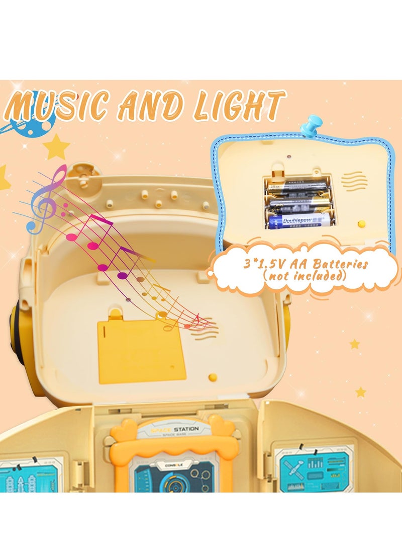 KASTWAVE Space Exploration Toy Set - Includes Spaceship, Astronaut Figures, Rover, Station, Capsule & Shuttle with Lights & Sounds, Astronaut Toys Kid Ideal for 3-8 Year Old Boys - Image 5