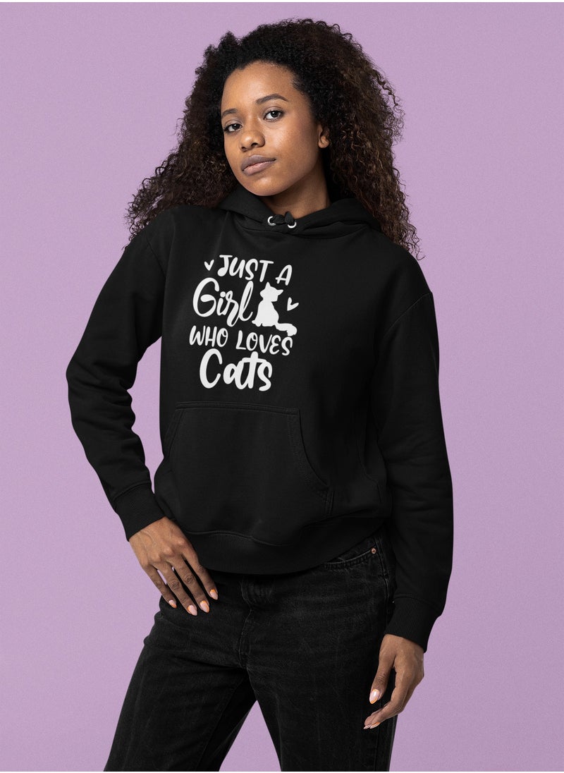 ZOOM - "Just A Girl Who Loves Cat" Hoodie - Image 1