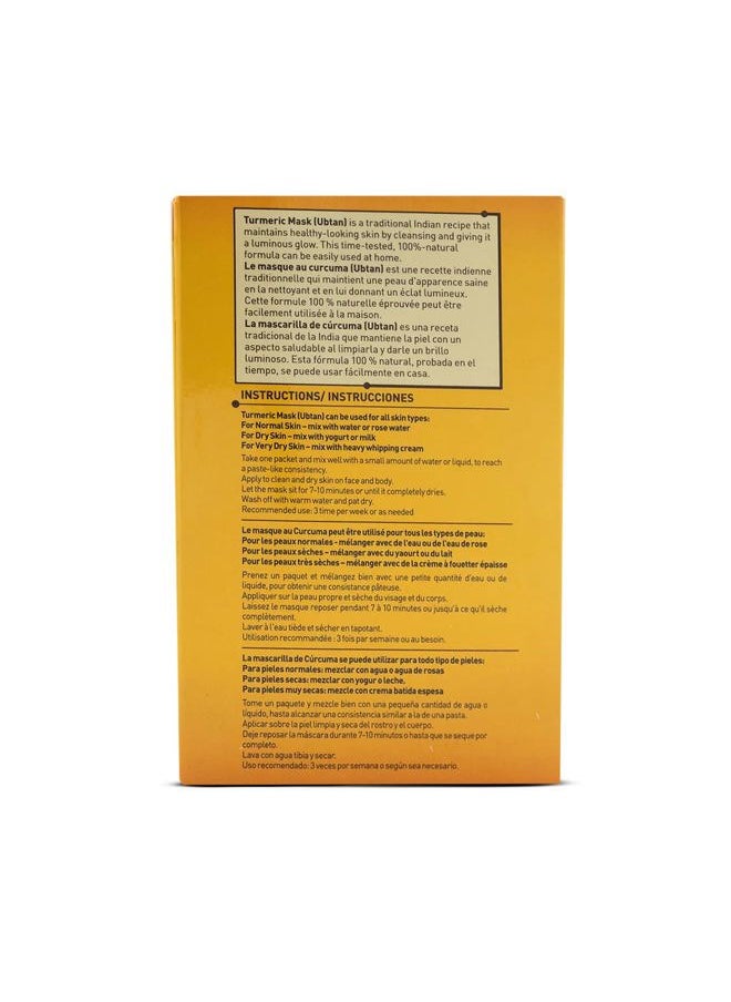 Reshma Beauty - Turmeric Face Mask (Ubtan) | All Natural Ingredients - Barley Seed, Gram Seed, Turmeric, and Sandalwood | Brightening and Hydrating Mask | Haldi Ceremony Powder | (Pack of 1), 2.12 oz - Image 1