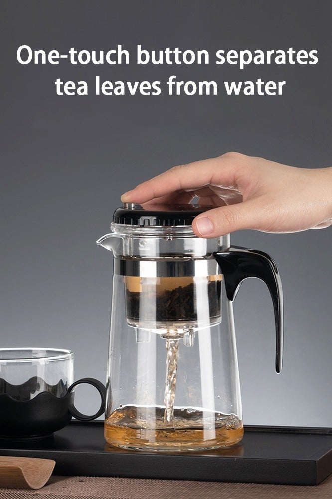 Warme Teapot with Infuser Set 700ML Teapot with 2 Tea Cups 150ML One Click Glass Infuser Teapot Water jug set Water Pitcher Set - Image 2