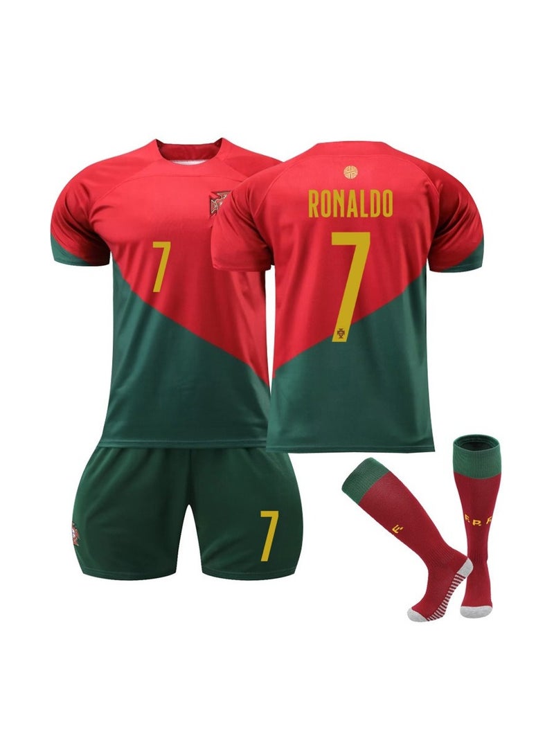 Taiahiro 3-piece set of Portugal World Cup home No.7 new football jersey  - Image 1