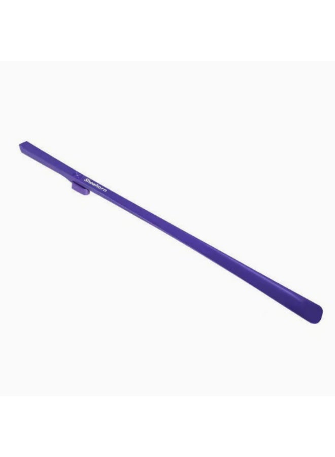 NEWLAN Long Handle Shoe Horn - Durable Plastic Shoe Helper, Easy to Carry & Hang, Pregnant Women & Family Daily Use. Purple - Image 1