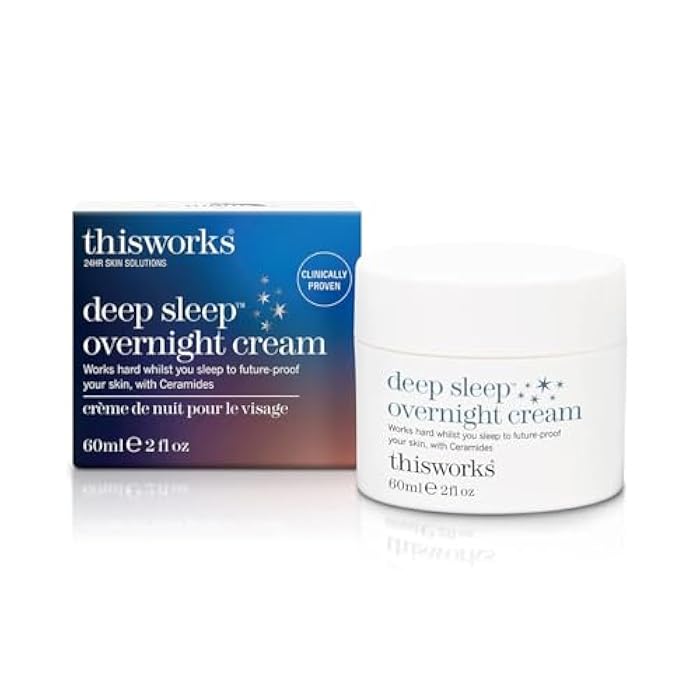 THISWORKS Deep Sleep Overnight Face Cream with Persian Silk Tree Extract, Ceramides & Copper PCA, to Help Fight Signs of Fatigue & Support Skin Renewal, 60ml - Image 1