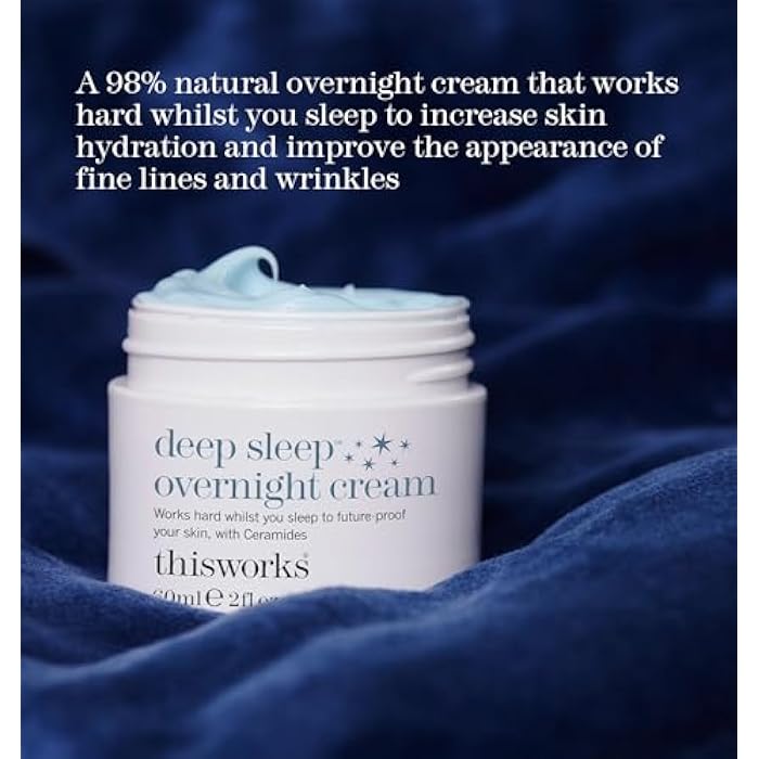 THISWORKS Deep Sleep Overnight Face Cream with Persian Silk Tree Extract, Ceramides & Copper PCA, to Help Fight Signs of Fatigue & Support Skin Renewal, 60ml - Image 2