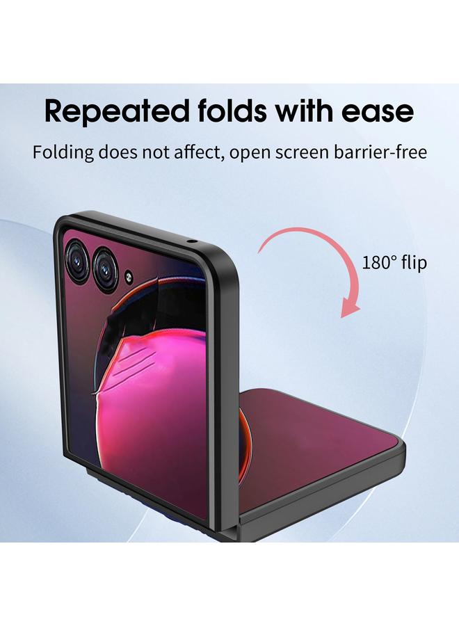 اس-توب جراب لهاتف Motorola Razr 50 مع حامل مغناطيسي مصنوع من مادة TPU+PC - Image 5