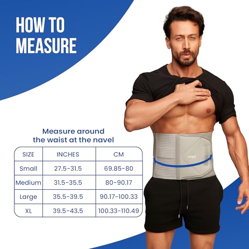Leeford Ortho Abdominal Belt for Compression & Support to Lower Back | Post-Surgery Belt for Pain Relief | Breathable & Lightweight for Women & Men Size- XL - Image 2