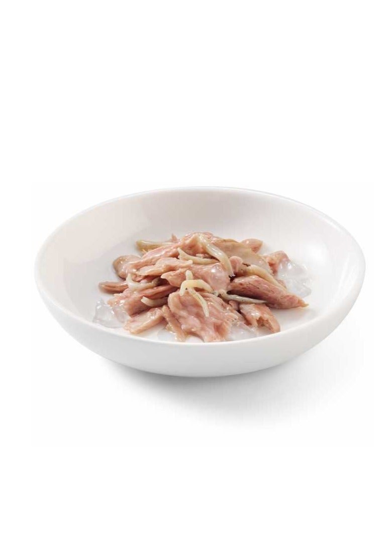 Schesir 14PC Cat Can Jelly Tuna With Whitebaits 85g  - Image 2