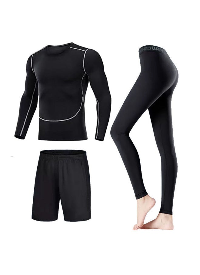 Generic - Swimsuit Women's Split Large Size Conservative Swimming Trunks For Chubby Girls Long-sleeved Trousers For Students Sunscreen Diving Suit-Color:Women-Three-piece (long Sleeve)-Size:2XL - Image 1