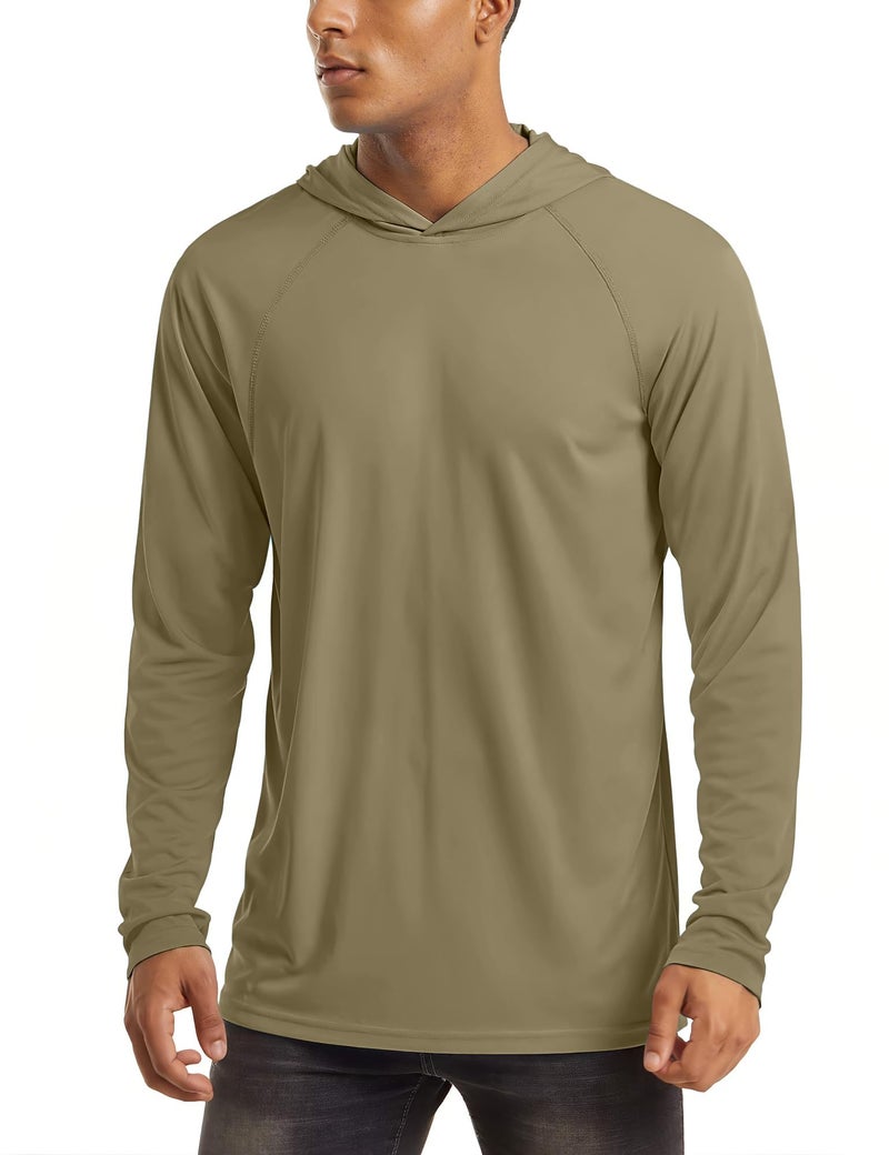 MAGCOMSEN Fishing Shirts for Men Long Sleeve Sun Protection with Hood Athletic Workout Shirts - Image 2