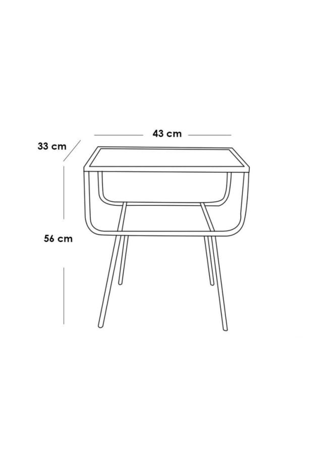 Retro Modern chest of drawers 56 cm - gray - Image 4
