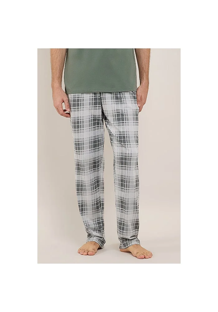 أر أند بي Plaid Lounge Pants with Drawstring Waist