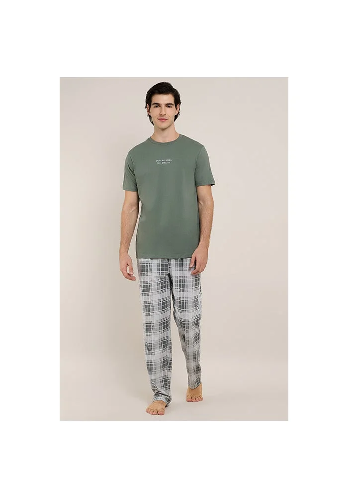 أر أند بي Plaid Lounge Pants with Drawstring Waist