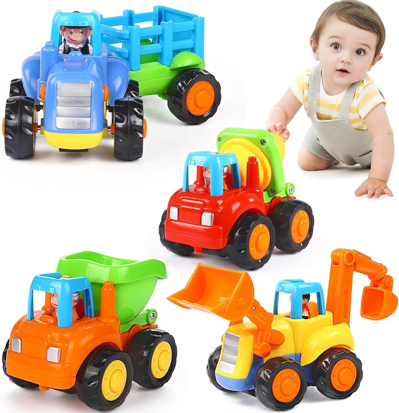 ORWINE Inertia Toy Set - 4PCS Friction Powered Vehicles - Image 1