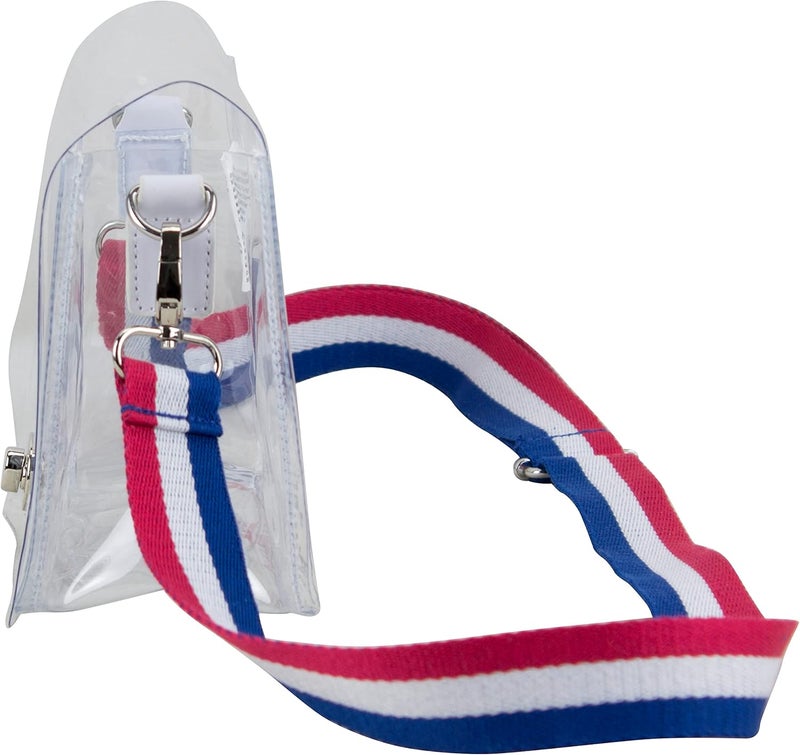 Eastsport Clear Stadium Messenger Bag with Side Mesh Pockets - Image 5