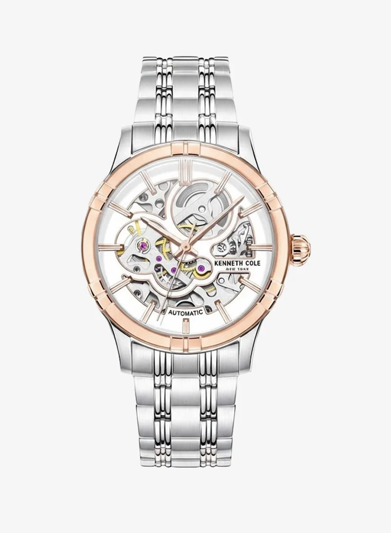 Kenneth Cole New York  Silver Dial Silver Stainless Steel Bracelet Automatic Watch for Women 36mm for Women | Best Price UAE