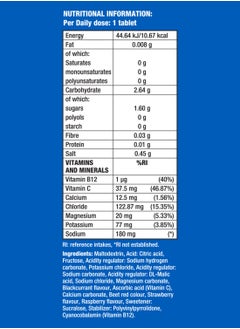 FAST&UP Reload Instant Energy Drink - 20 Effervescent Tablets - Mixed Berry Flavour  - Image 4