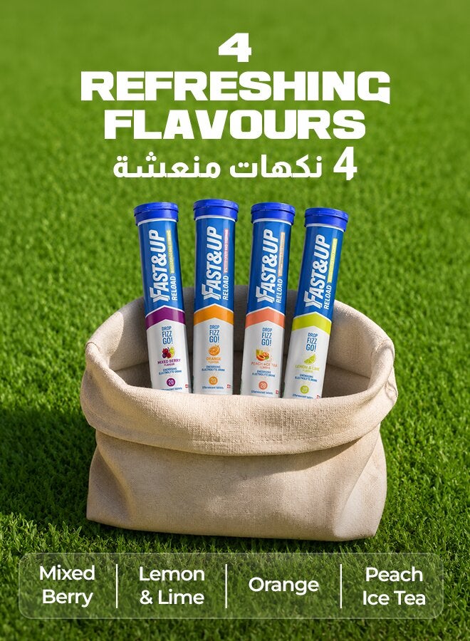 Reload - Hydration Electrolyte Supplement - 20 Effervescent Tablets, Mixed Berry Flavour