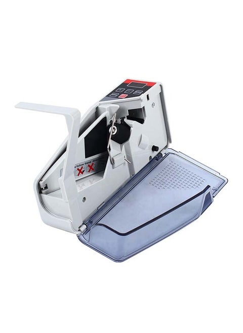 V40 Grey Portable Money Counter Machine, Mini Handy Cash Bill Counting Machine with 3 Digital Display Screen, 600pcs/min Banknote Paper Multinational Currency Counting for Small Change