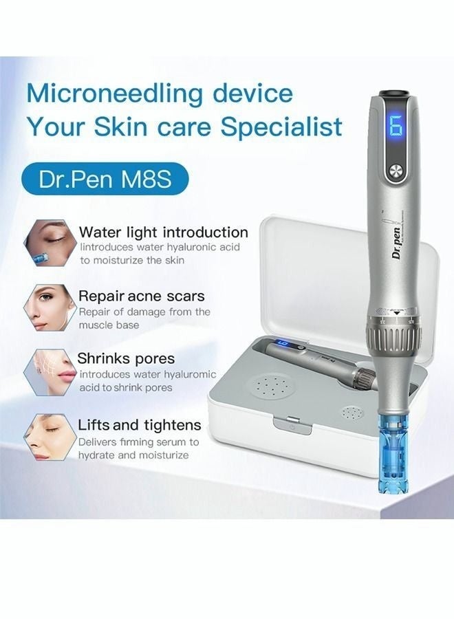 Dr.pen M8S Wireless Microneedling Kit 8pcs Multi-Spec Needles Set  Deep Skin Care & Repair  Professional Beauty Device - Image 5