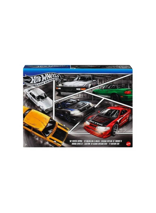 Hot Wheels Silver Series Streets Of Japan Die-Cast Car 6-Pack - Image 1