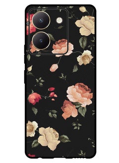 Theodor Protective Case Anti Scratch Shock Proof Bumper Cover For Vivo Y27s Colourful Lotus  - Image 1