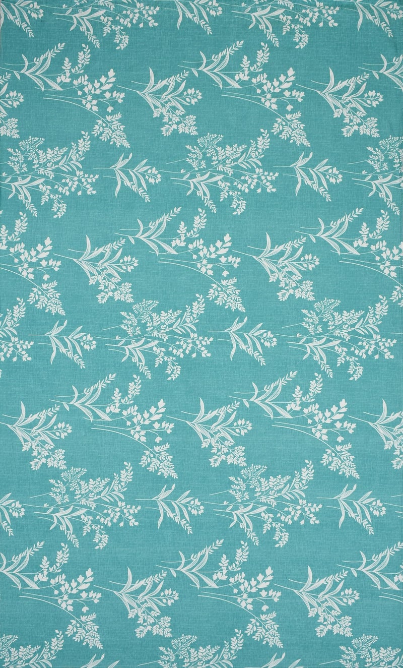 Castiqa Premium Cotton King Size Quilt Cover/Duvet Cover/Rajai Cover/Blanket Cover with Zipper Closure (Single 60x90, Aqua) - Image 3