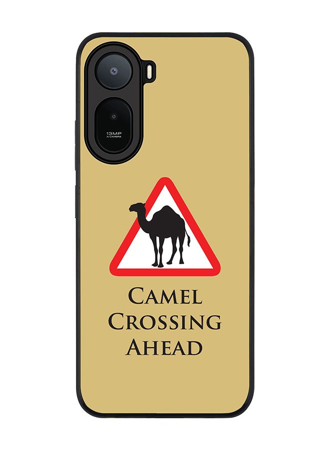 Stylizedd Rugged Case for Xiaomi Redmi A7 Pro 4G / Poco C81 / Poco C81 Pro / Poco C85x 5G- Slim Fit Hybrid Rubber Cover Camel Crossing