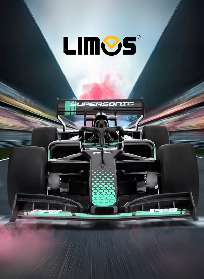 LIMOS F1 Remote Control Car, 1:18 Rc Car for Boys Toys Age 3-13, Model RC Drift Cars Display Scale High-Speed Fast Hobby Racing Batteries Rotating Toy, Birthday Gift for Ages 3-13 - Image 2