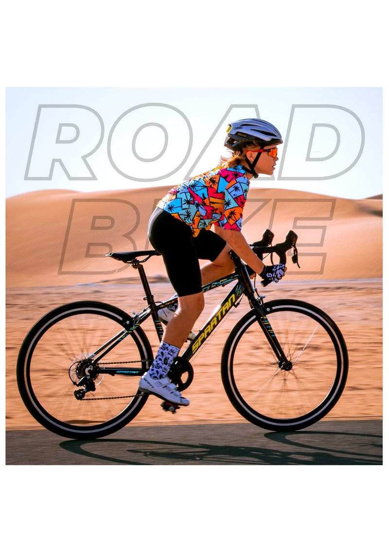 Spartan - 24". Jr Peloton Road Bicycle, Road Bicycles For Youth, Alloy Frame Road Bike, Light Weight Cycle, 8 Speed, Red - Image 1