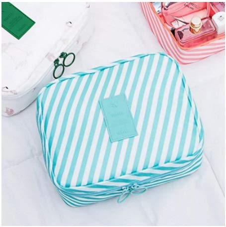Kalitus Womens Zipper Makeup Organizer Travel Toiletry Waterproof Bag20 X 15 X 9 cm Multi Color - Image 2