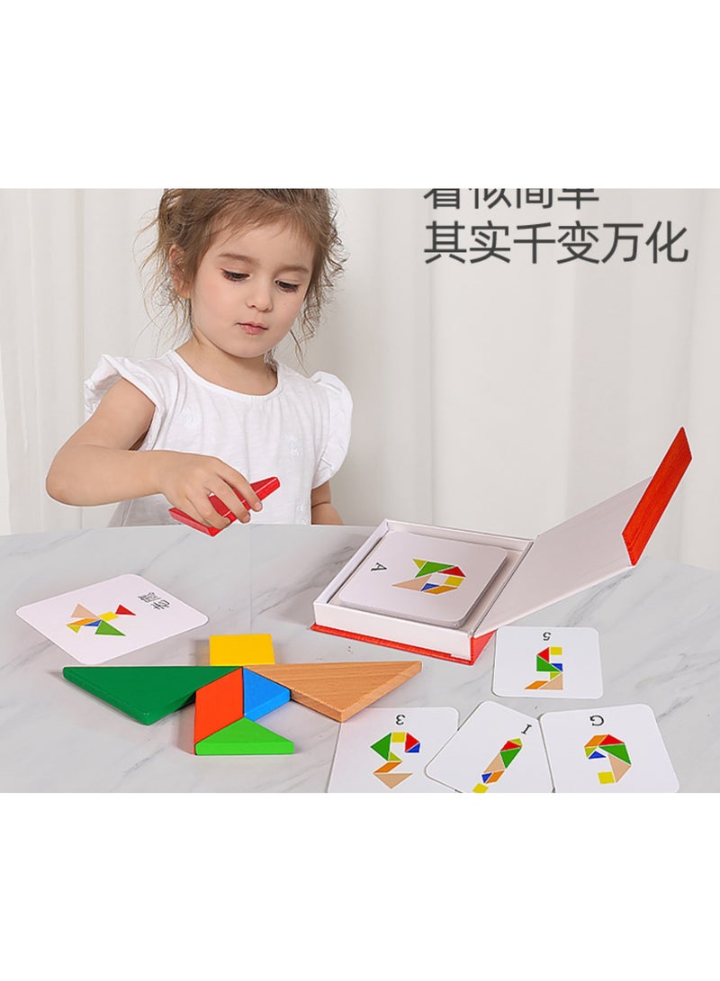 تانغرام الأطفال لعبة أحجية تعليمية - Image 4