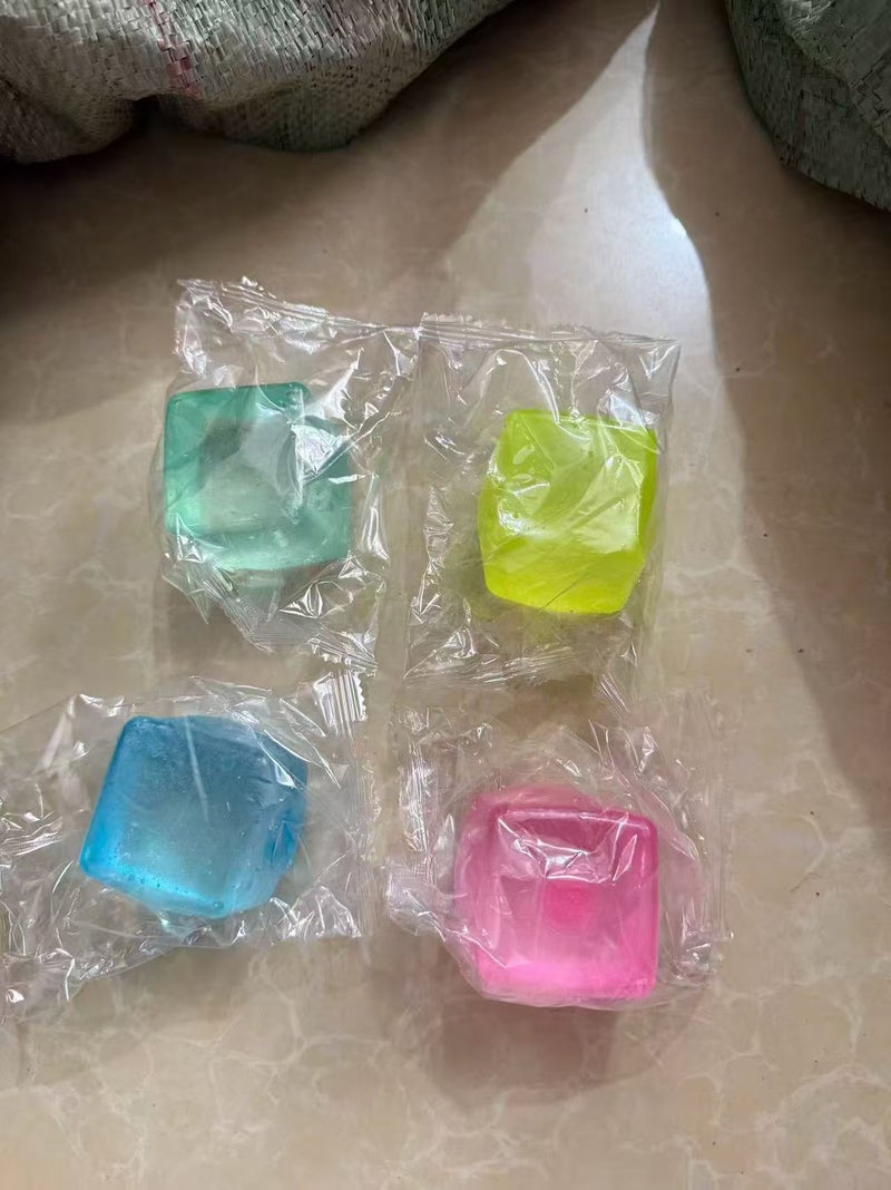 Needho Maltose Squishy Ice Cube Jellyfish Slow Rebound Stress Relief  Toy - Image 1