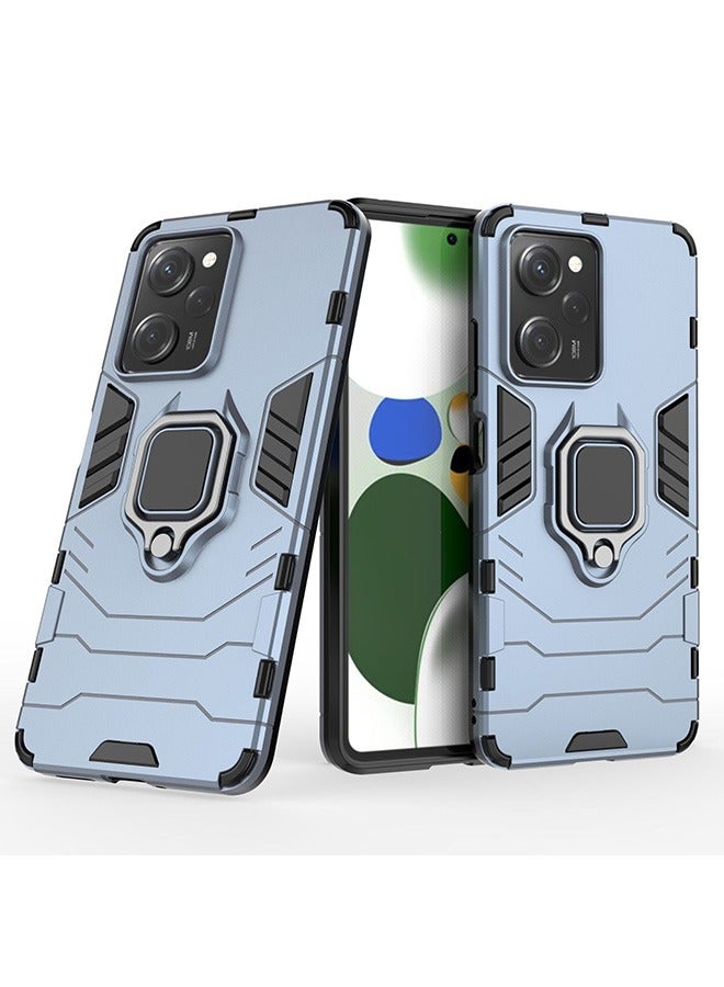 الدخن بوكو X5 برو 5G / Redmi Note 12 برو 5G الهاتف المحمول قذيفة ، مختلطة الثقيلة الحرس قوس قذيفة ، حماية ضد السقوط ، صدمة برهان قذيفة ، الأزرق - Image 4