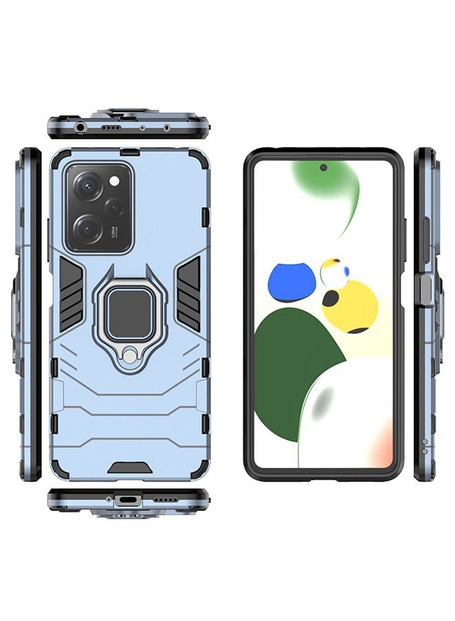 الدخن بوكو X5 برو 5G / Redmi Note 12 برو 5G الهاتف المحمول قذيفة ، مختلطة الثقيلة الحرس قوس قذيفة ، حماية ضد السقوط ، صدمة برهان قذيفة ، الأزرق - Image 2