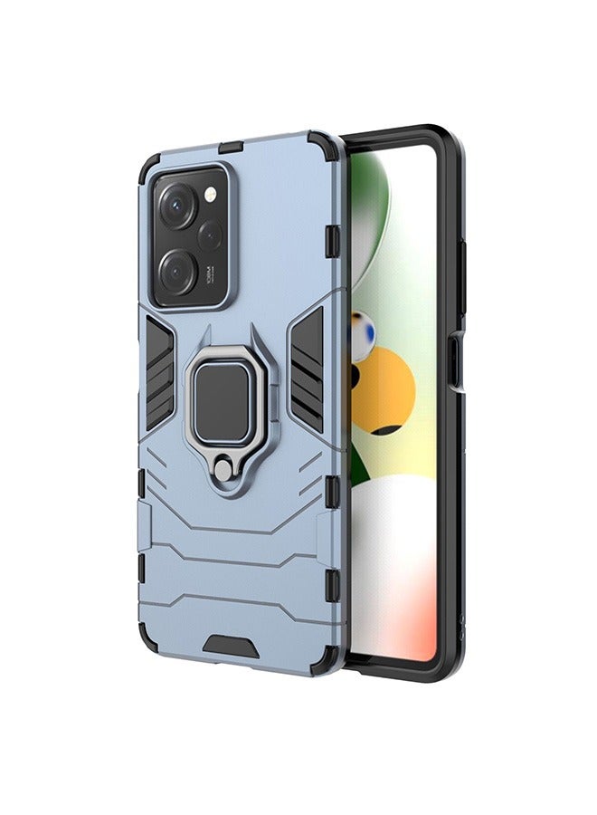 الدخن بوكو X5 برو 5G / Redmi Note 12 برو 5G الهاتف المحمول قذيفة ، مختلطة الثقيلة الحرس قوس قذيفة ، حماية ضد السقوط ، صدمة برهان قذيفة ، الأزرق - Image 1