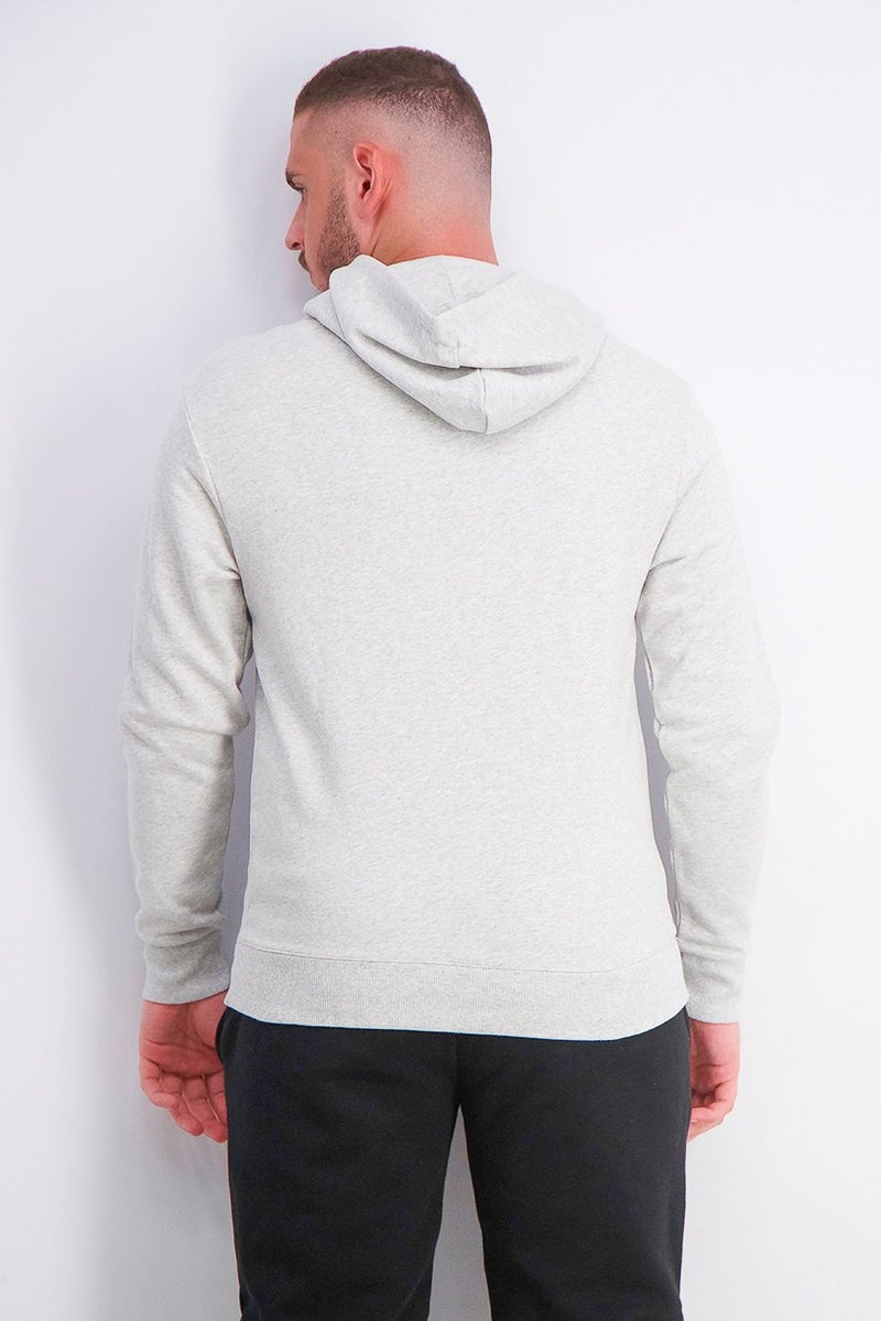 Reebok Men Classics Vector Hooded Sweatershirt, Light Grey Heather - Image 3