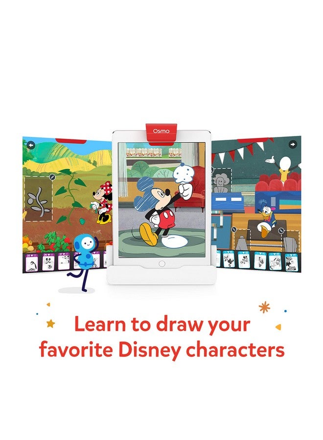 Osmo - Super Studio Disney Mickey Mouse & Friends - Ages 5-11 - Learn To Draw - For Ipad Or Fire Tablet Educational Learning Games - Stem Toy Gifts, Boy & Girl-Ages 5 6 7 8 9 10 11(Osmo Base Required)  - Image 3