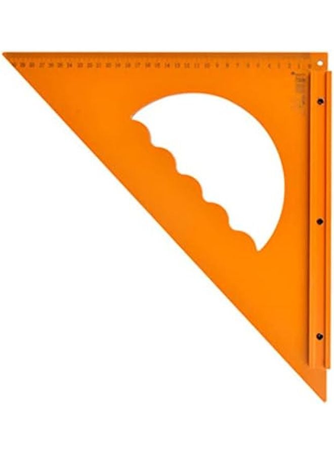 30x30cm Aluminium Alloy Woodworking Square Ruler Multifunctional Triangle Square Tool With Bottom Board - Image 1