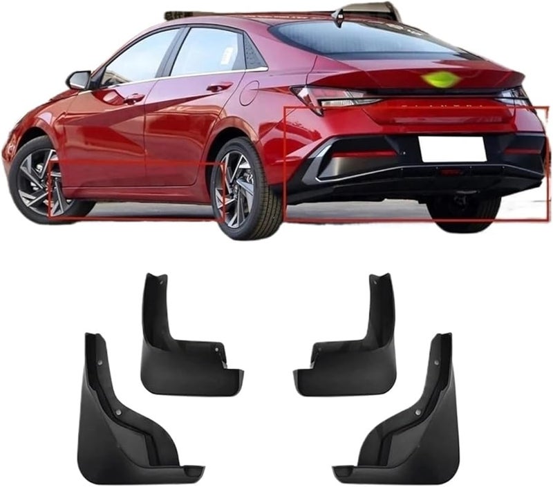 Hyundai Elantra 2023 2024 سدادات الطين واقيات الأجنحة اللون القياسي اكسسوارات السيارات - Image 1