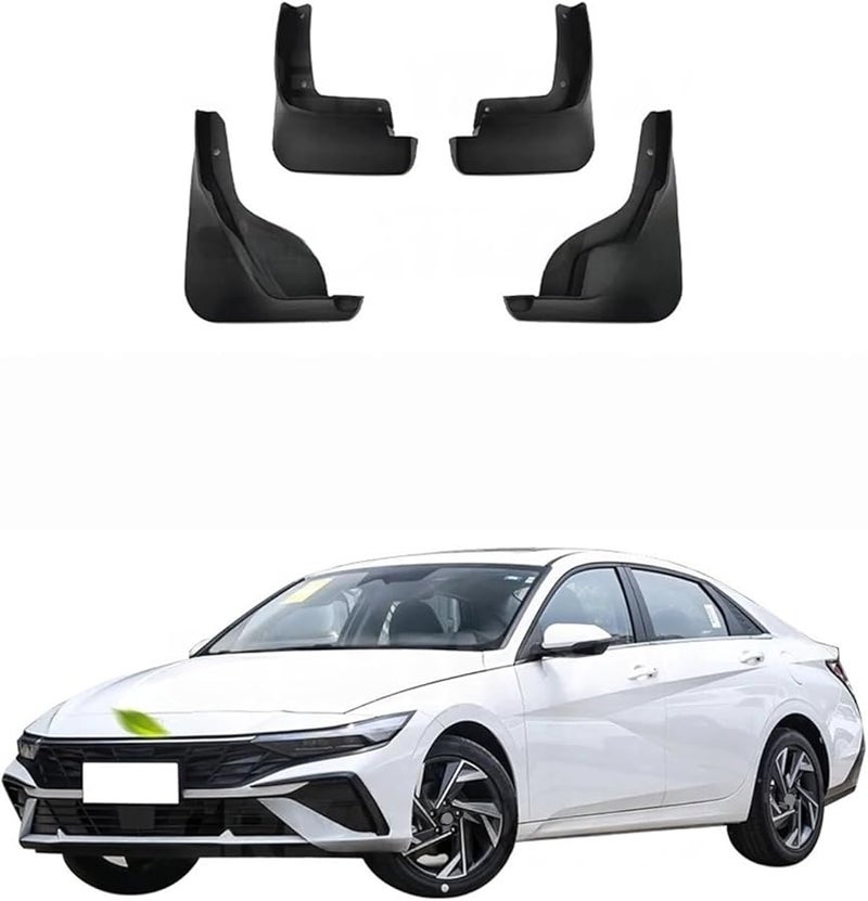 Hyundai Elantra 2023 2024 سدادات الطين واقيات الأجنحة اللون القياسي اكسسوارات السيارات - Image 3