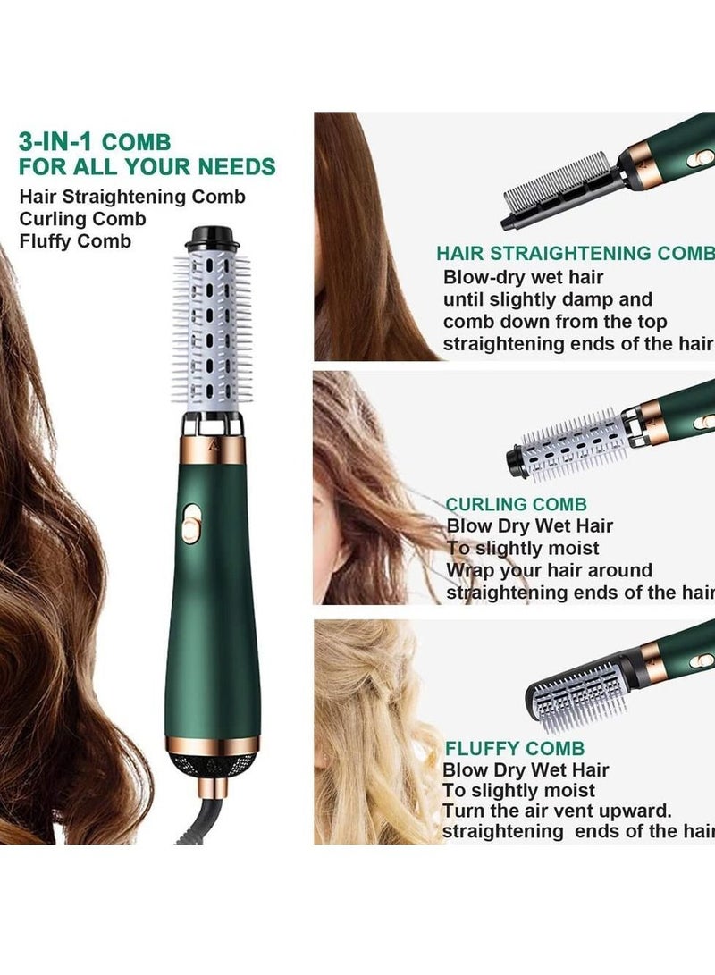 KASTWAVE Hair Dryer Brush Kit 4 in 1 Salon Styler Hair Dryer Volumizer Hot Brush Three Interchangeable Air Styler Negative Ion Blow Dryer Brush Curling Iron - Image 3
