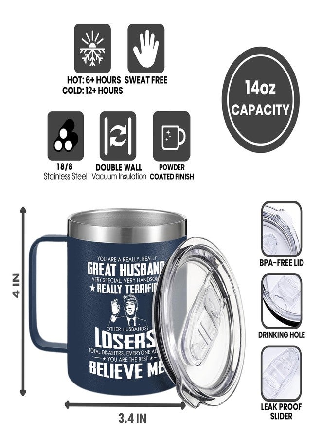 KATLADIZ Gifts for Husband - Husband Gifts from Wife - Wedding Anniversary, Birthday, Fathers Day Gift for Him - Love Gift Ideas for Him - 14 Oz Stainless Steel Coffee Mug - Image 2
