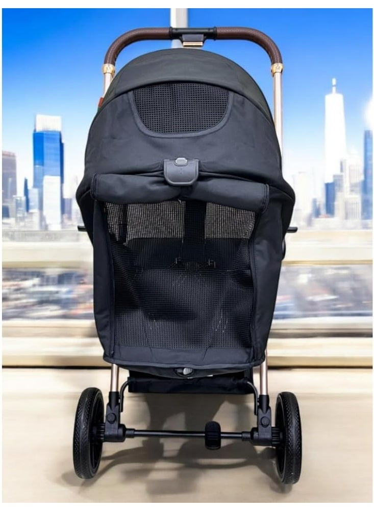 Kidilo 6530 PRO (B)Luxury Baby Stroller – Heavy Duty Foldable Pushchair with Shock Absorption System, Multi-Position Recline, and Compact Fold for Travel – Suitable for Newborns to Toddlers comes with bag - Image 3