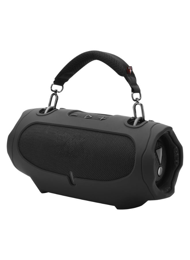 Silicone Cover Case for JBL Xtreme 4 Speaker, Carrying Case for Xtreme 4 Protable Bluetooth Speaker Accessories Travel Case with Detachable Handle Strap (Black) - Image 1