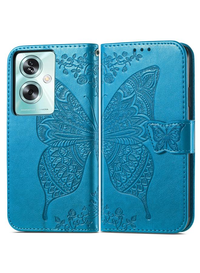 S-TOP Case For OPPO A79 5G / A2 5G Butterfly Love Flower Embossed Leather Phone Case - Image 2